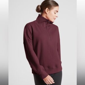 ATHLETA Cozy Karma 1/4 Zip Pullover